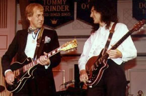 The legendary Dec Cluskey gigging with Brian May from Queen